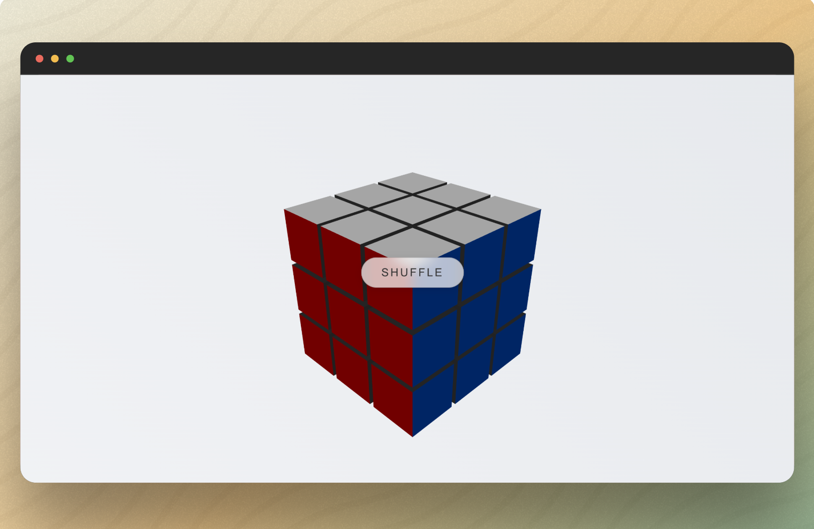 3D Online Rubik's Cube Project Hero Image