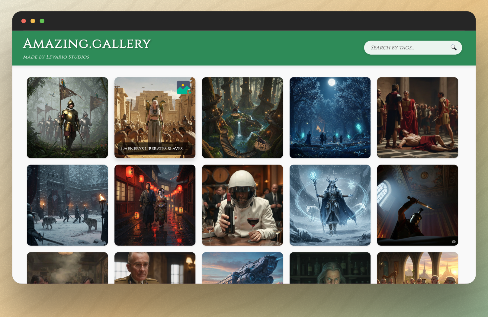 amazing.Gallery Project Hero Image