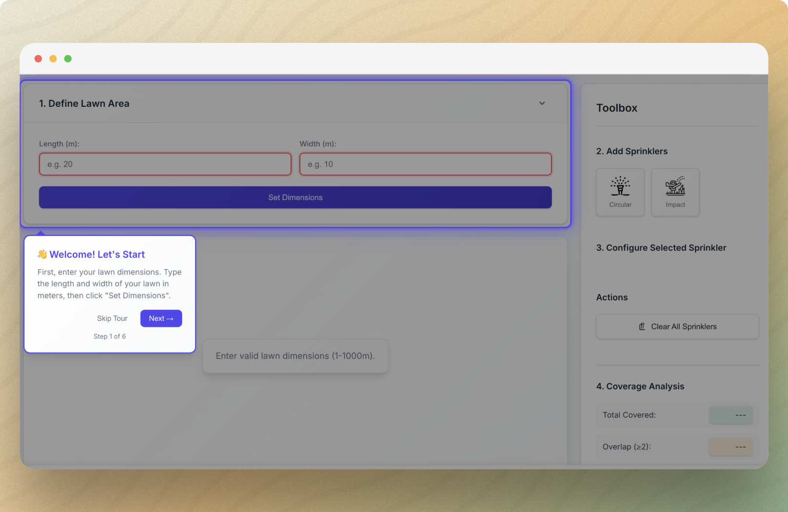 Lawn Planner Project Hero Image